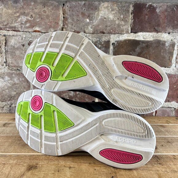 Adidas Strutter Shoes Leather Core Black Green ART EG8368 Womens Size US 9.5 - Picture 9 of 9